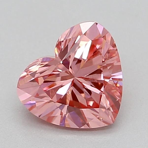 0.50 Ct. Fancy Vivid  Pink Heart Lab Grown Diamond