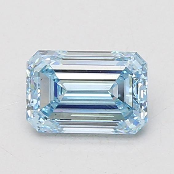 1.01 Ct. Fancy Intense Blue Emerald Lab Grown Diamond