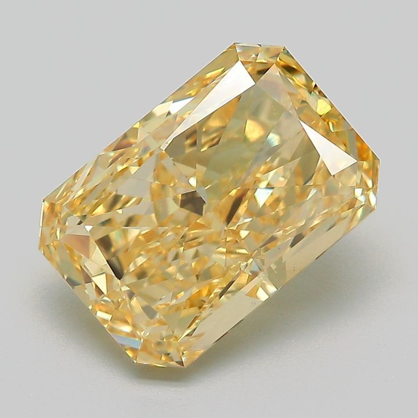 5.04 Ct. Fancy Intense Yellow Radiant Lab Grown Diamond