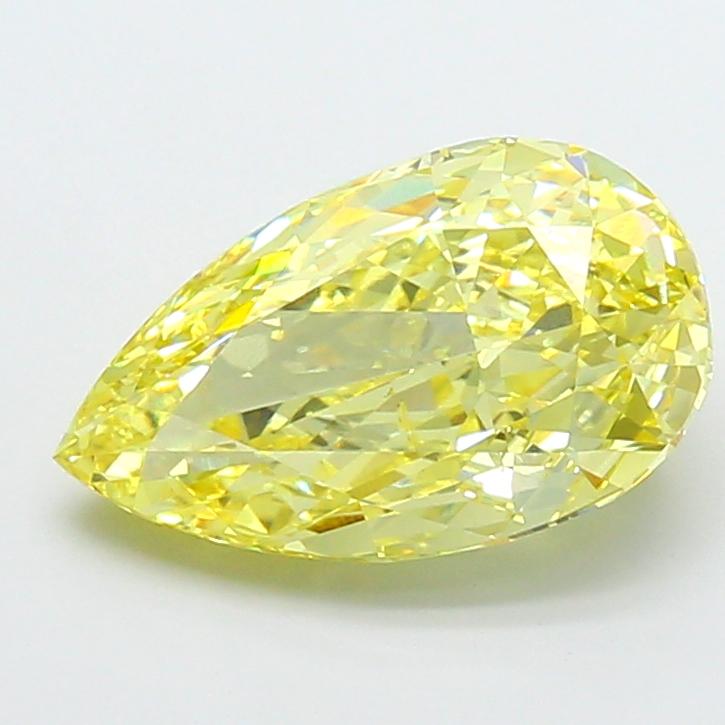 5.50 Ct. Fancy Intense Yellow Pear Lab Grown Diamond