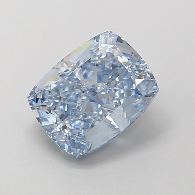 1.46 Ct. Fancy Intense  Blue Cushion Lab Grown Diamond