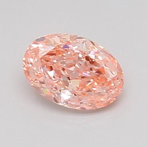 0.51 Ct. Fancy Vivid Pink Oval Lab Grown Diamond