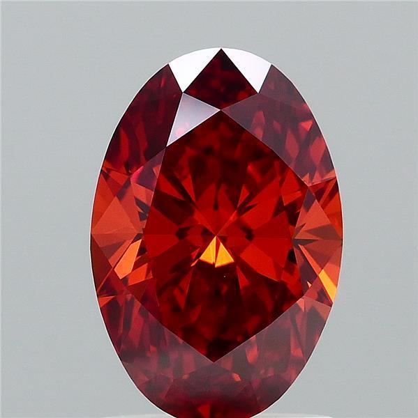 1.40 Ct. Fancy Intense Brownish Orange Oval Lab Grown Diamond