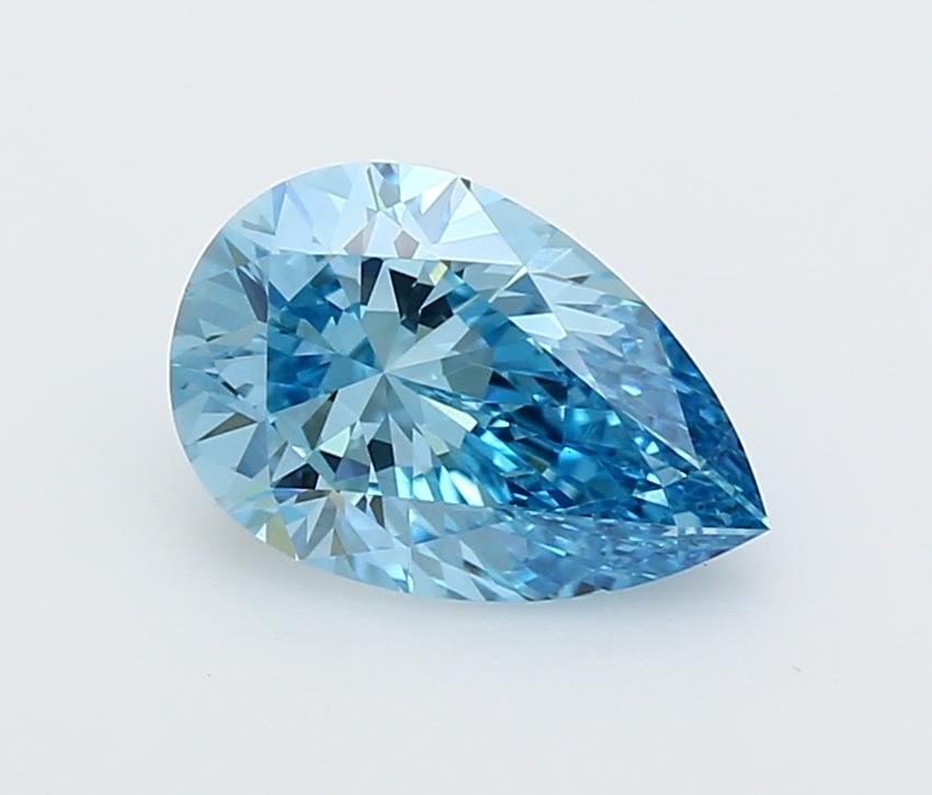 2.03 Ct. Fancy Vivid  Blue Pear Lab Grown Diamond