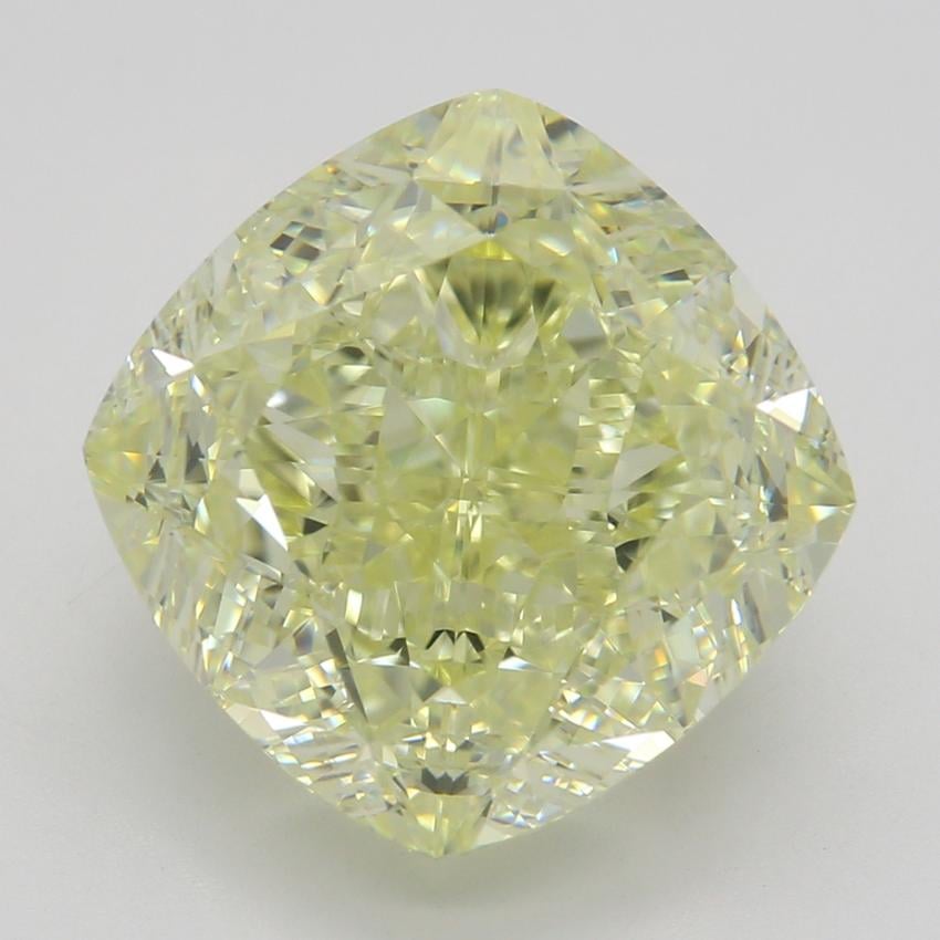 6.01 Ct. Fancy Light Yellow Cushion Diamond