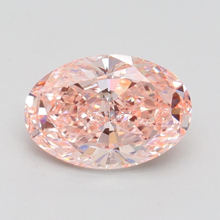 1.84 Ct. Fancy Intense Pink Oval Lab Grown Diamond