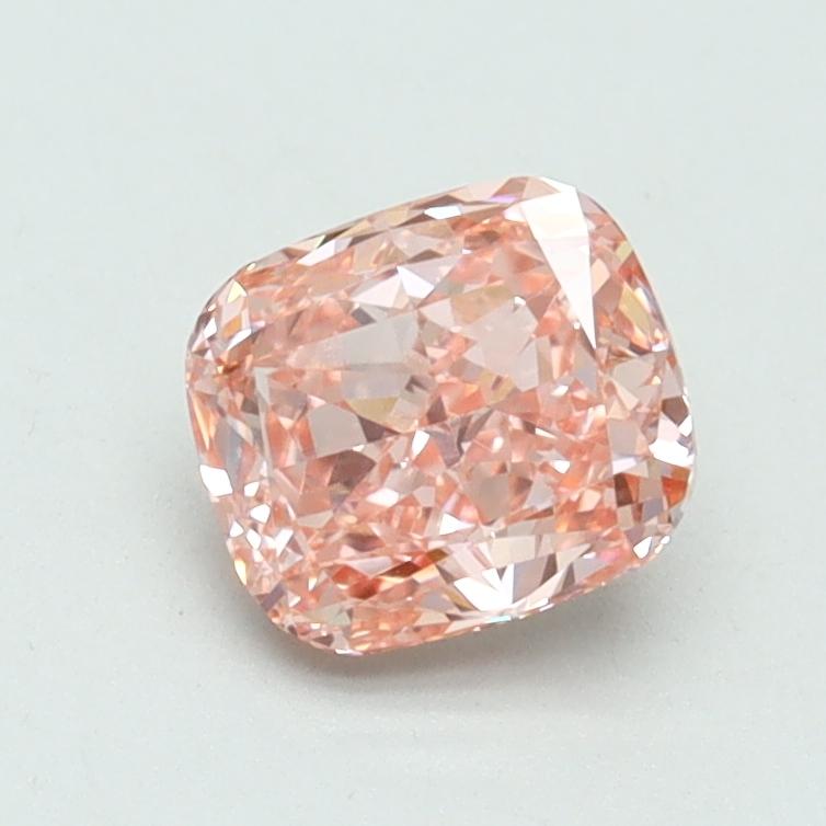 1.01 Ct. Fancy Vivid Pink Cushion Lab Grown Diamond