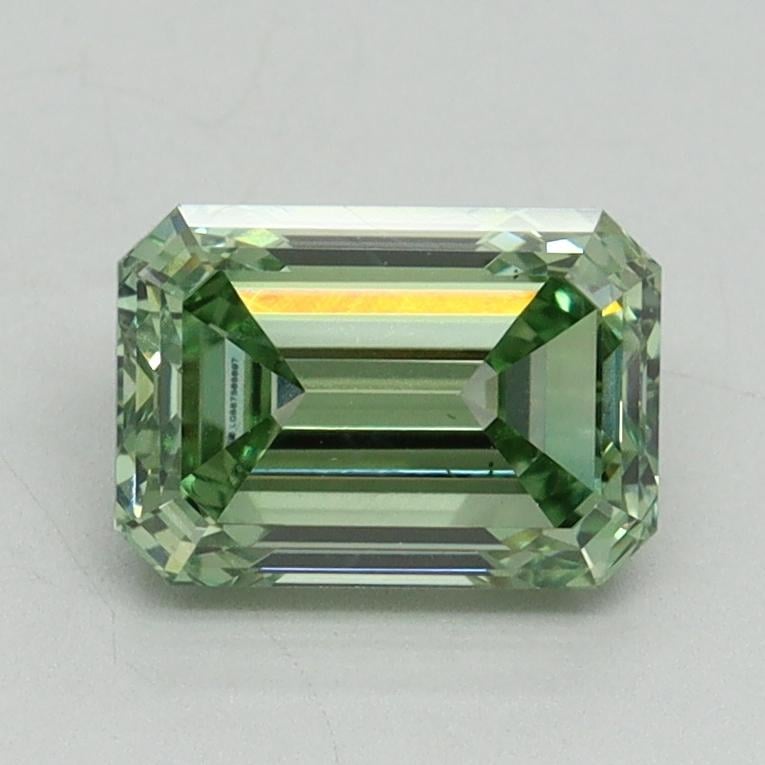 1.50 Ct. Fancy Vivid Pacific Green Emerald Lab Grown Diamond