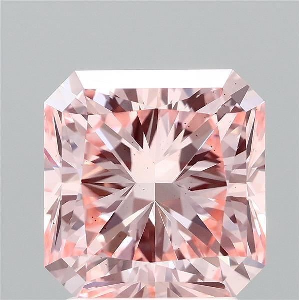 2.65 Ct. Fancy Vivid  Pink Radiant Lab Grown Diamond