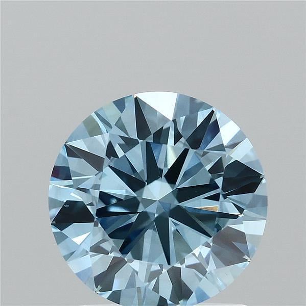 1.50 Ct. Fancy Vivid  Blue Round Lab Grown Diamond