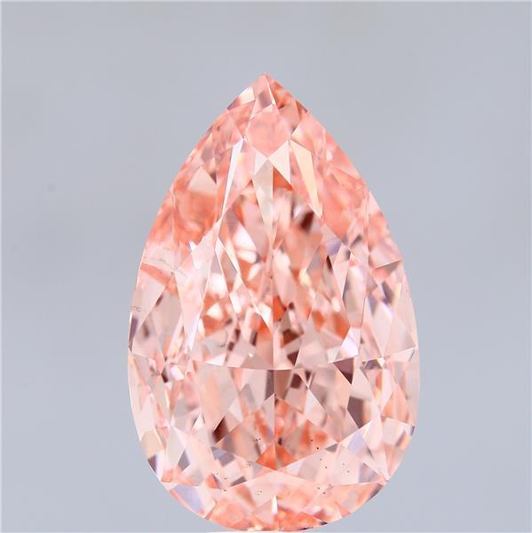 20.06 Ct. Fancy Vivid Pink Pear Lab Grown Diamond