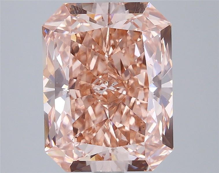 3.98 Ct. Fancy Vivid Pink Radiant Lab Grown Diamond