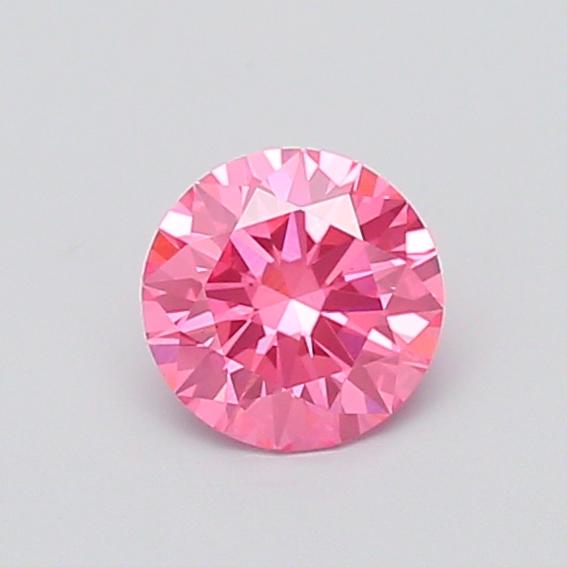 1.02 Ct. Fancy Vivid  Pink Round Lab Grown Diamond