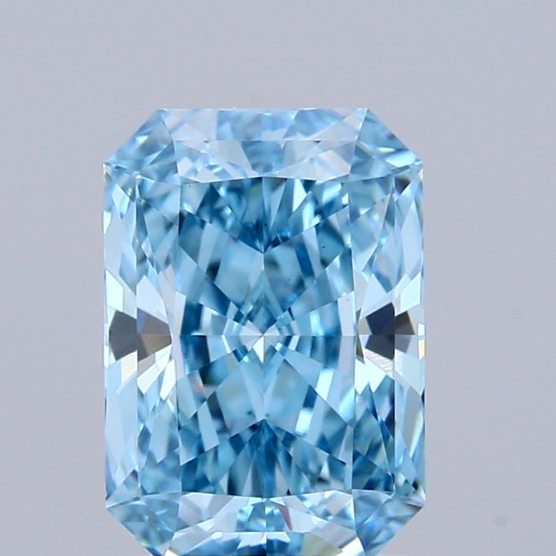 1.50 Ct. Fancy Vivid Blue Radiant Lab Grown Diamond
