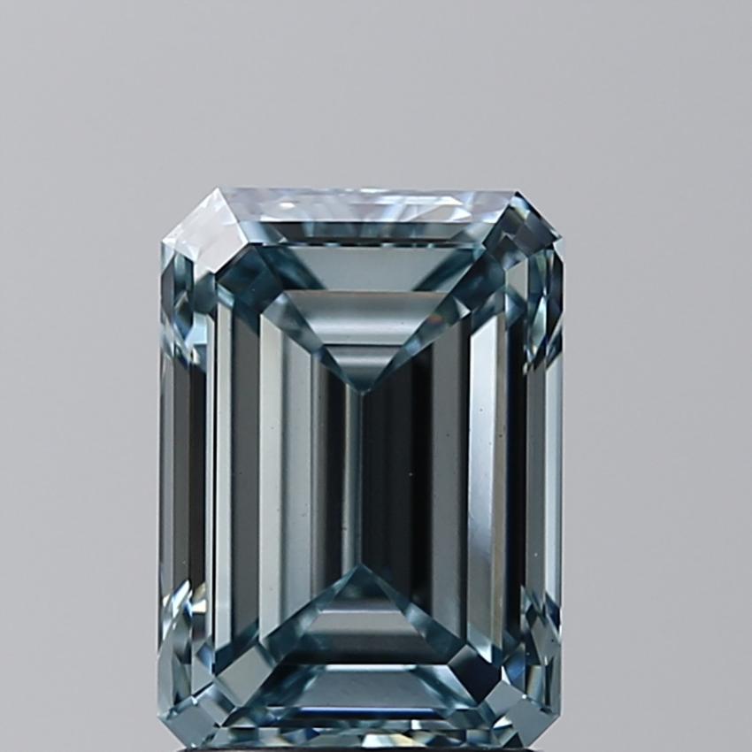 2.00 Ct. Fancy Blue Green Emerald Lab Grown Diamond