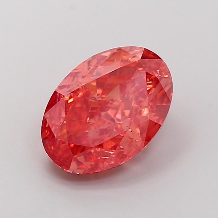3.61 Ct. Fancy Pink Oval Lab Grown Diamond