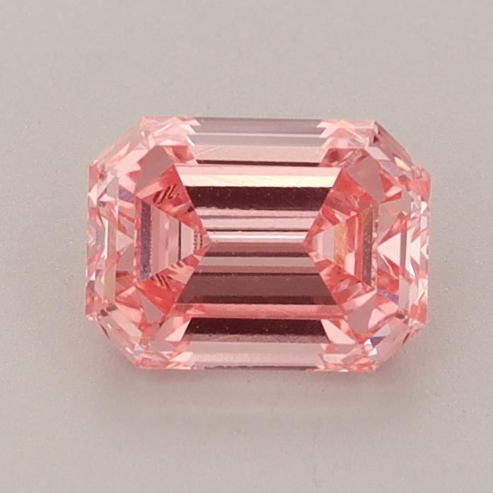 0.99 Ct. Fancy Vivid Pink Emerald Lab Grown Diamond