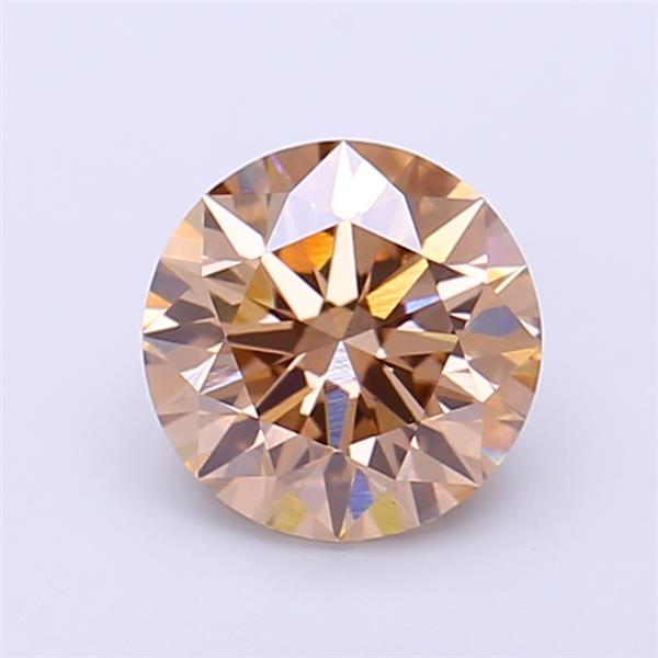 1.48 Ct. Light Brown Round Lab Grown Diamond
