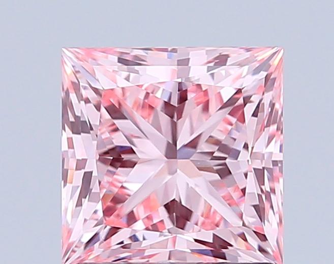1.60 Ct. Fancy Intense Pink Princess Lab Grown Diamond