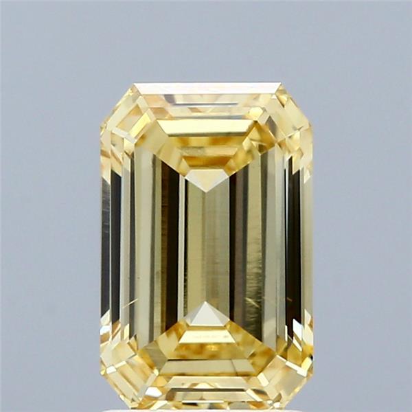 2.02 Ct. Fancy Yellow Emerald Lab Grown Diamond