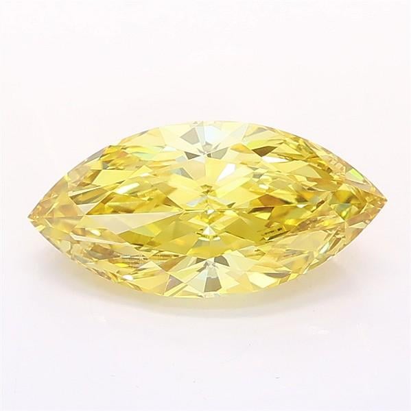 2.00 Ct. Fancy Intense Yellow Marquise Lab Grown Diamond