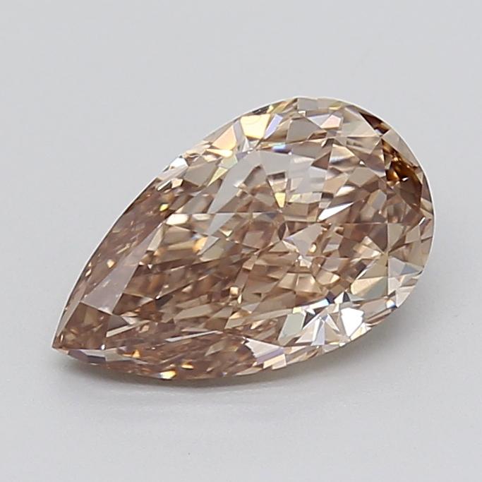 2.19 Ct. Light  Brown Pear Lab Grown Diamond