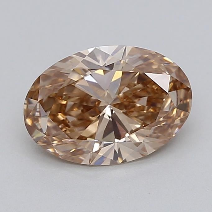 1.02 Ct. Fancy  Brown Oval Lab Grown Diamond