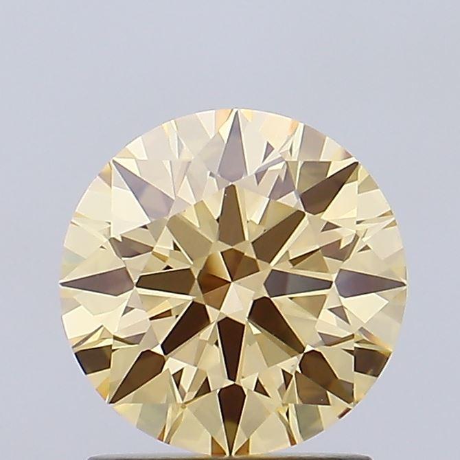 1.49 Ct. Fancy Intense Brownish Yellow Round Lab Grown Diamond