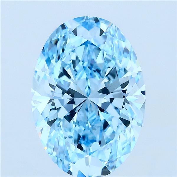 2.03 Ct. Fancy Blue Oval Lab Grown Diamond
