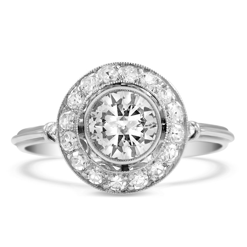 Art Deco Diamond Vintage Ring Kaplan Brilliant Earth