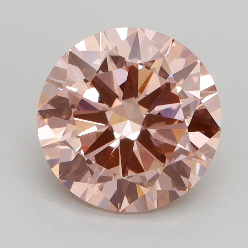 2.80 Ct. Fancy Intense Pink Round Lab Grown Diamond