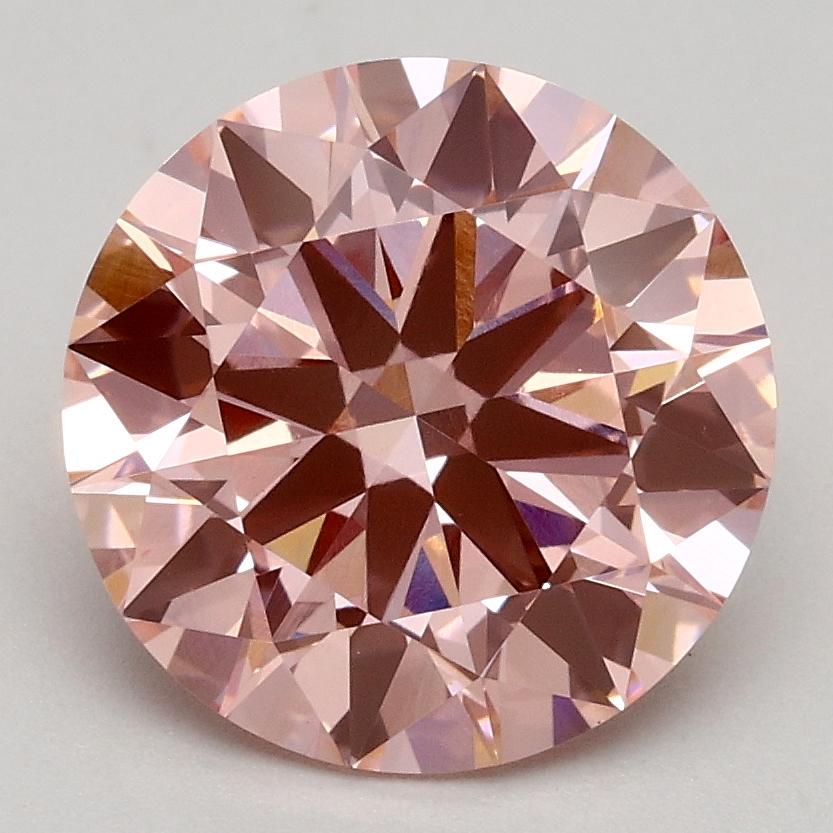 2.30 Ct. Fancy Intense Pink Round Lab Grown Diamond