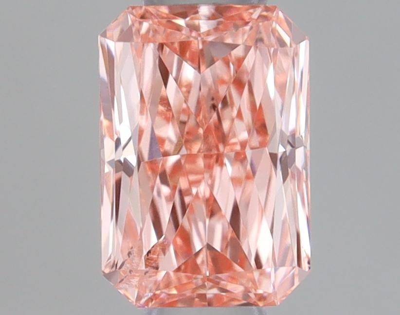 0.37 Ct. Fancy Vivid Pink Radiant Lab Grown Diamond