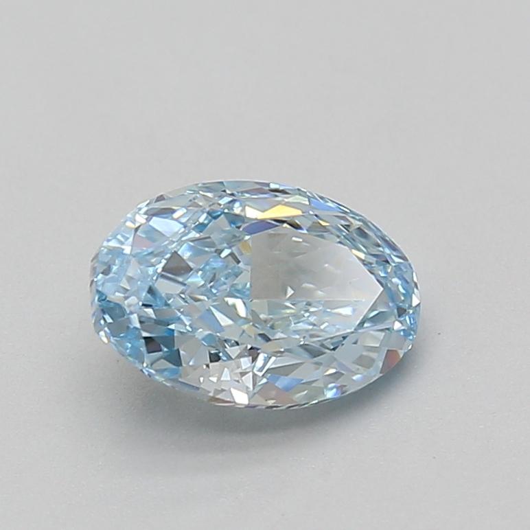 1.54 Ct. Fancy Vivid Blue Oval Lab Grown Diamond