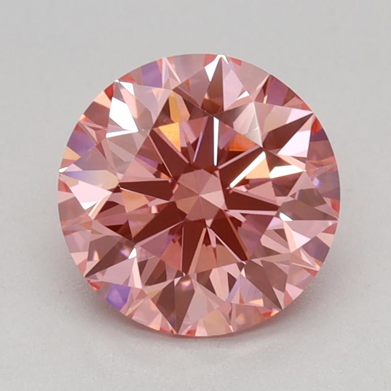 1.08 Ct. Fancy Vivid Pink Round Lab Grown Diamond