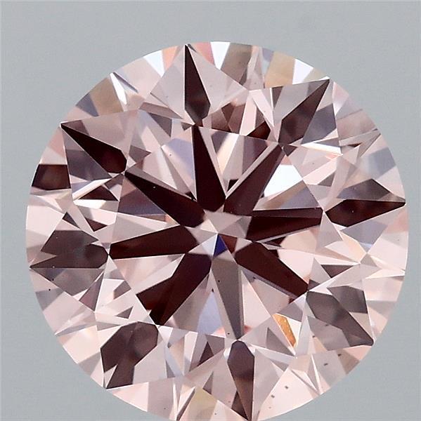 3.07 Ct. Fancy Intense Pink Round Lab Grown Diamond
