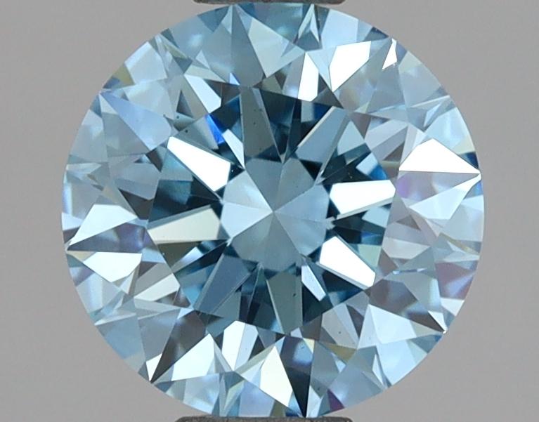 1.54 Ct. Fancy Vivid Blue Round Lab Grown Diamond