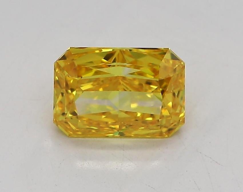 1.09 Ct. Fancy Vivid Yellow Radiant Lab Grown Diamond