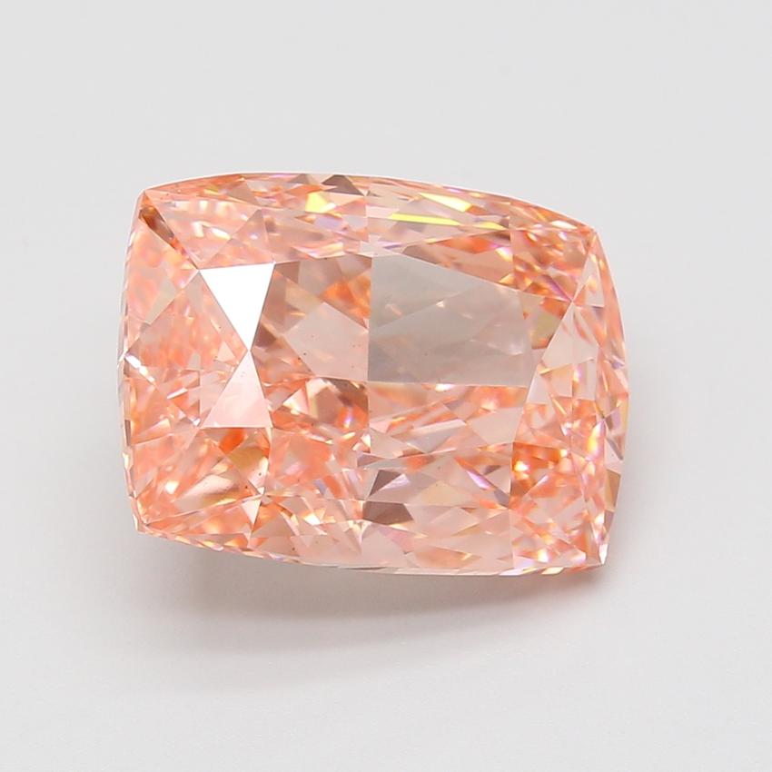 9.01 Ct. Fancy Vivid Pink Cushion Lab Grown Diamond