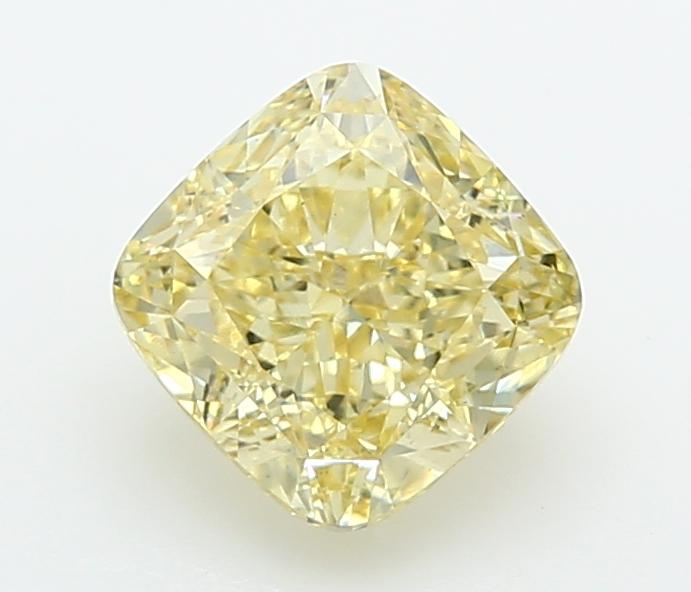 2.07 Ct. Fancy Intense  Yellow Cushion Lab Grown Diamond