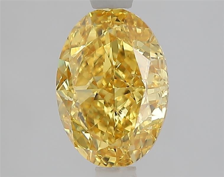 2.09 Ct. Fancy Vivid Yellow Yellow Oval Lab Grown Diamond