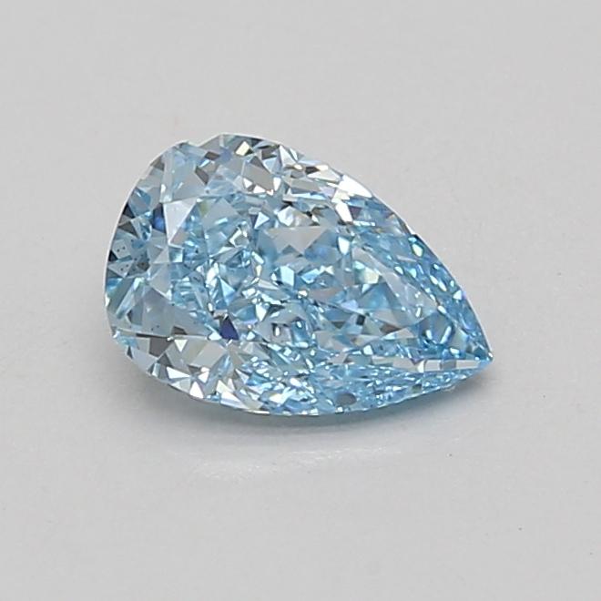 1.08 Ct. Fancy Vivid Blue Pear Lab Grown Diamond