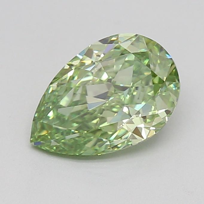 1.02 Ct. Fancy Vivid  Green Pear Lab Grown Diamond