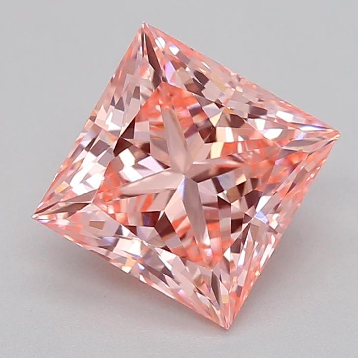 1.01 Ct. Fancy Vivid  Pink Princess Lab Grown Diamond
