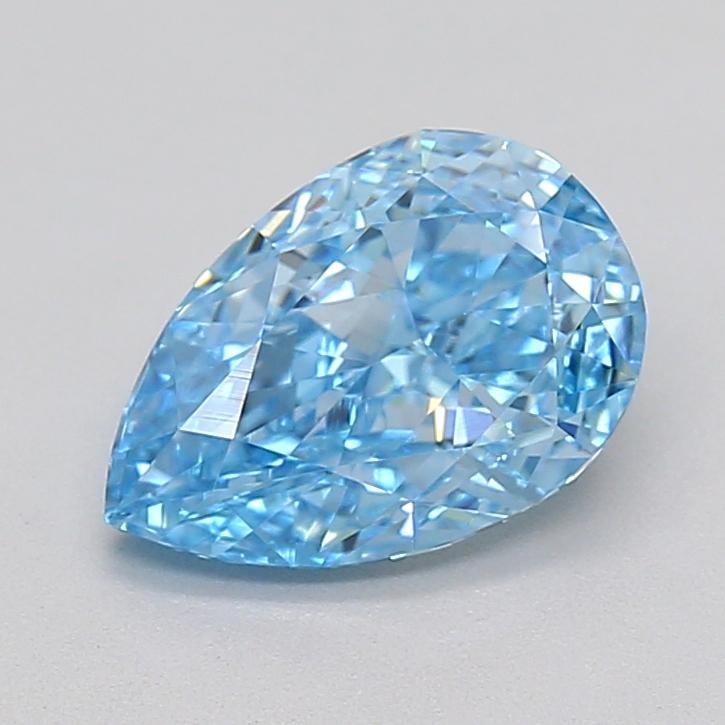 1.51 Ct. Fancy Vivid  Blue Pear Lab Grown Diamond