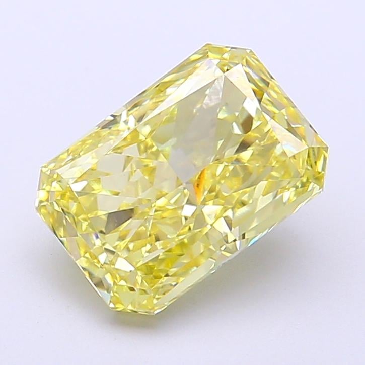 2.55 Ct. Fancy Intense Yellow Radiant Lab Grown Diamond