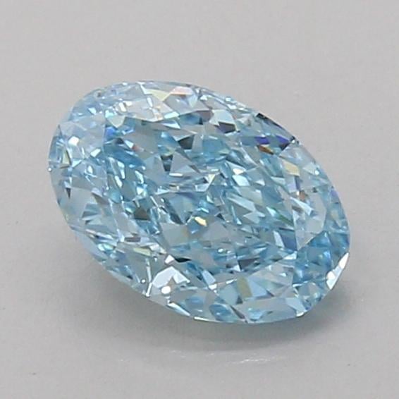 1.09 Ct. Fancy Vivid Blue Oval Lab Grown Diamond