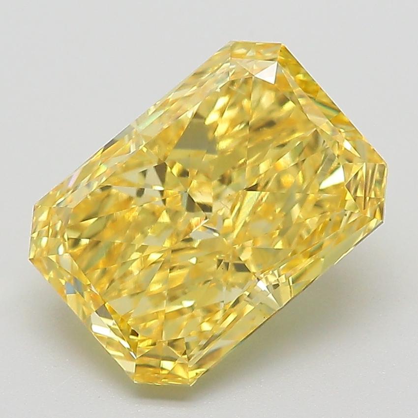 3.61 Ct. Fancy Yellow Radiant Lab Grown Diamond