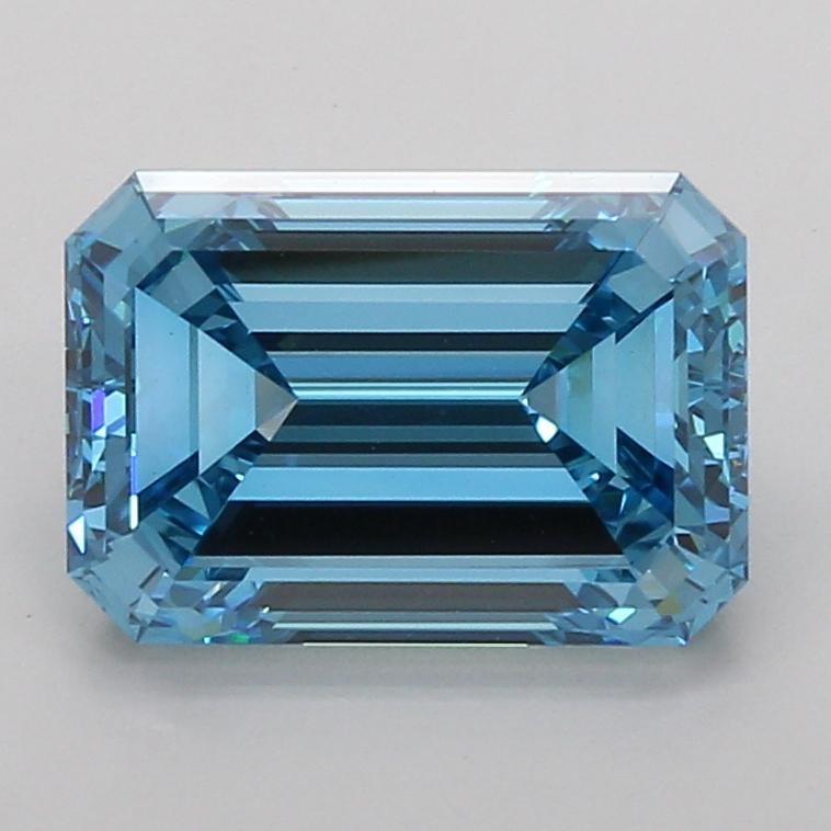4.05 Ct. Fancy Vivid Blue Emerald Lab Grown Diamond