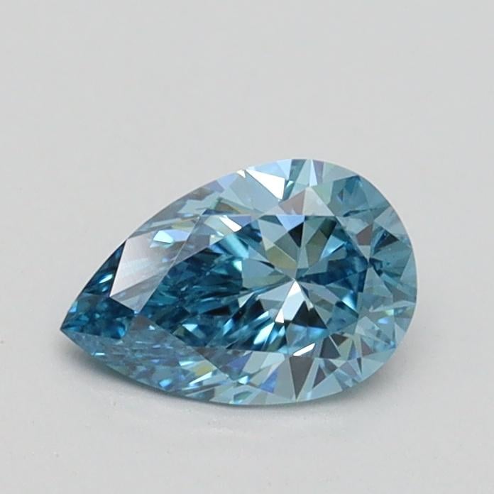 0.53 Ct. Fancy Intense Blue Pear Lab Grown Diamond